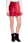 FREE PEOPLE Womens Skirt Retro Body Skinny Velvet Red Size 26W OB824567