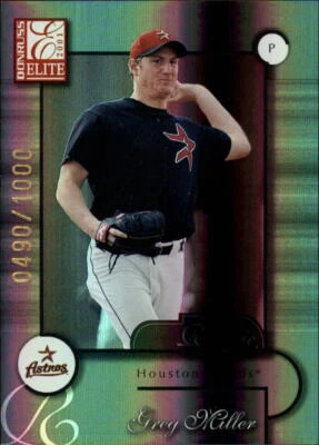 2001 Donruss Elite #176 Greg Miller SP RC /900 - NM-MT - Image 1 of 2
