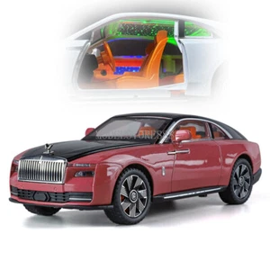1/24 Diecast Vehicle Rolls-Royce Spectre Model Car Toy Kids Sound Light Toy Gift - Picture 1 of 14