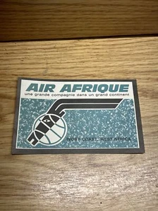 Vintage Air Afrique Airlines Werbung Kleber Aufkleber 60er Jahre? " Elfenbeinküste Afrika - Bild 1 von 5