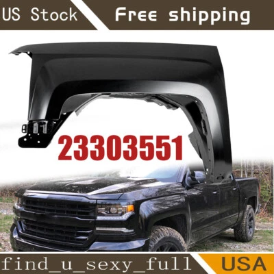 Fender For 2014-2018 Chevrolet Silverado 1500 Front Driver Side Primed 23303551 - Изображение 1 из 4