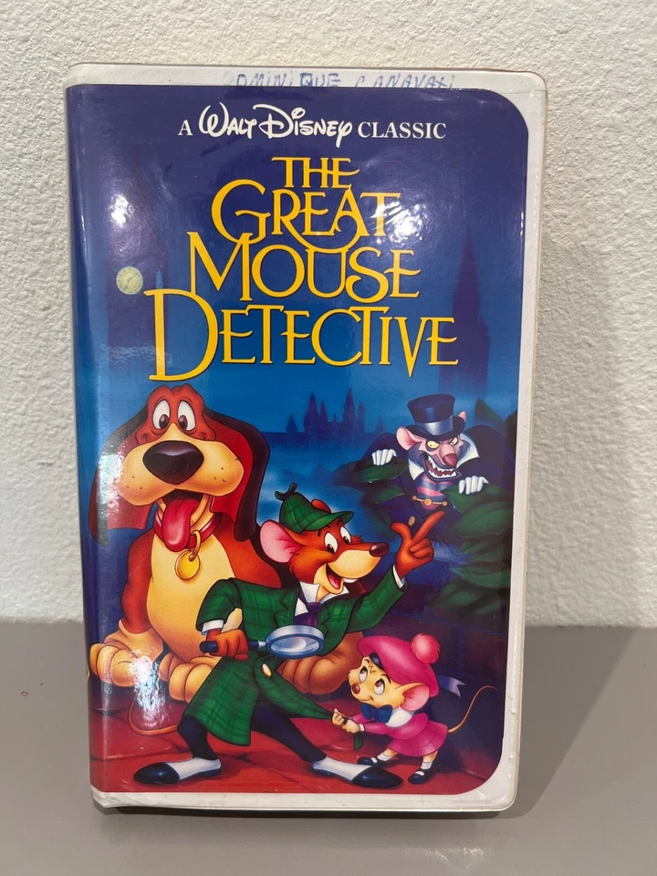 RARE 💎 Black Diamond Walt Disney Classic " The Great Mouse Detective " VHS Tape - Image 1 of 4