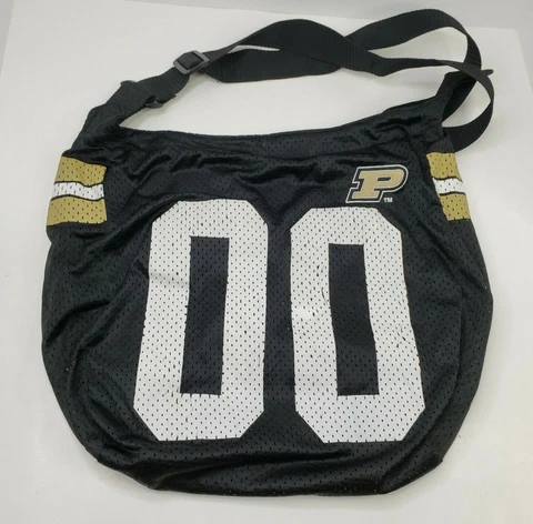 Purdue Boilermakers Purse Bag Jersey Black Handbag NCAA College Basketball Sport Cover