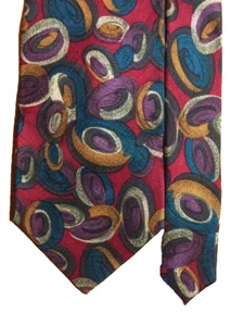 Corbata de lujo Adolfo vintage - seda - colorido abstracto - Imagen 1 de 4