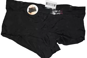 Ladies NOBO boyshort black with black lace size medium sku 10000000062 - Picture 1 of 3