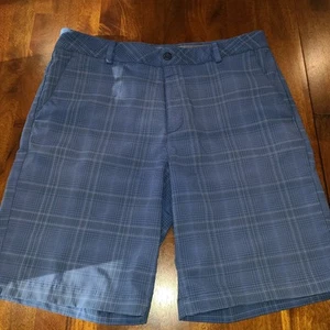 Under Armour Golfshorts Performance kariert blau Freizeit Herren Größe 34 - Bild 1 von 8