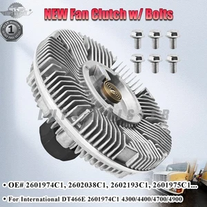 NEW Fan Clutch w/ Bolts For International DT466E 2601974C1 4300/4400/4700/4900 - Foto 1 di 20