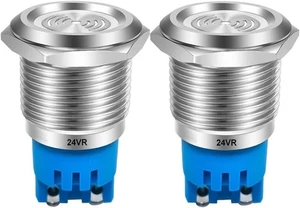 LED Blitzalarm Rot 2 Stück 90dB Kontrollleuchte Elektro-Schalt - Bild 1 von 5