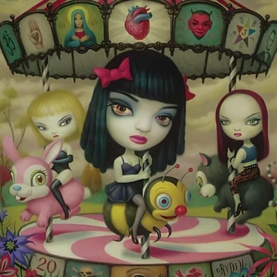 JACK OFF JILL Clear Hearts Grey Flowers 2024 Coloured Vinyl Import New & Sealed - Image 1 of 3