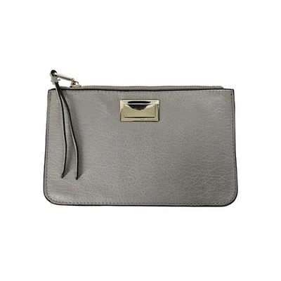BOLSO DE MANO DE MUJER JUICY COUTURE DE CUERO GRIS - CREMALLERA SUPERIOR - 5,5" X 8,5" Foto 1 de 4
