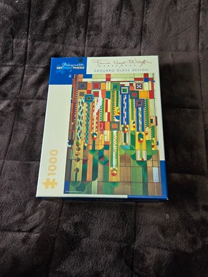 Frank Lloyd Wright Saguaro Glass Design Pomegranate Art Piece 1000 Piece Puzzle - Image 1 of 4