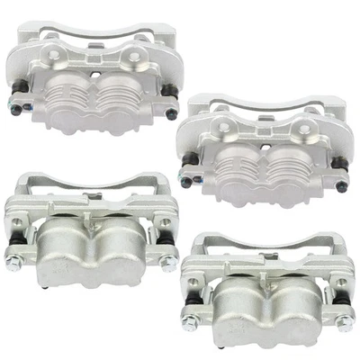 For Cadillac Escalade ESV EXT Chevy Tahoe Silver Front Rear Brake Calipers 4pcs Foto 1 de 4