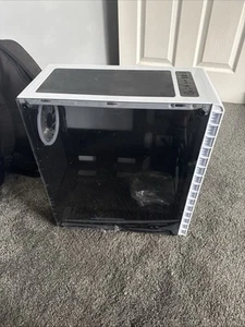 Black And White Pc Case, With RGB Fans - Picture 1 of 9
