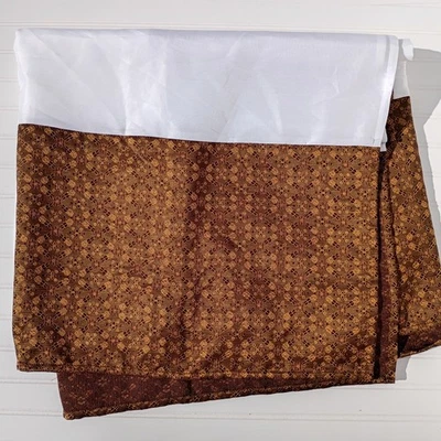 Юбка для двуспальной кровати CROSCILL Galleria коричневая ржавчина разделенные углы геометрическая парча - Изображение 1 из 4