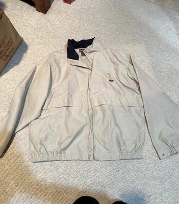 Vintage Emmys Awards beige windbreaker Men’s XL embroidered logo television - Image 1 of 4