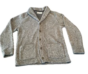 Levi's Men's Cardigan Sweater Button Up Knit Fleece Shawl Collar Gray Size L - Picture 1 of 10