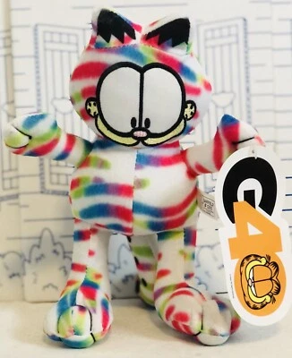 "Nuevo GARFIELD & Odie Peluche Bloque de Color Juguete Multicolor Muñeca de Peluche de Fábrica 9"" Nuevo con Etiquetas" Foto 1 de 4