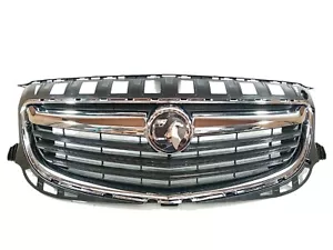 VAUXHALL INSIGNIA 2014-2017 FACELIFT FRONT BUMPER TOP GRILL +CHROME TRIMS+BADGE - Picture 1 of 10