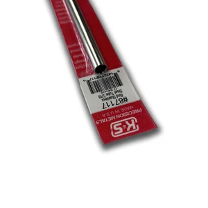 87117 K&S Tubo tondo in metallo acciaio inox 5/16” 7,94 mm lunghezza 300 mm, 1 pezzo - Foto 1 di 2