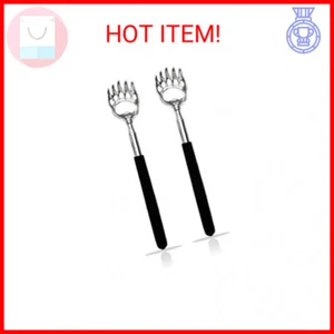 2PCS Back Scratchers, Bear Claw Back Scratcher Extendable Metal Retractable Tele - Picture 1 of 2
