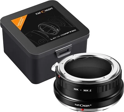K&F Concept Manual Lens Adapter for Nikon F AI Lens to Nikon Z Z6 Z7 Camera Body - Image 1 of 4