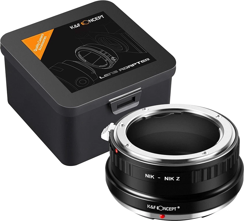 K&F Concept Manual Lens Adapter for Nikon F AI Lens to Nikon Z Z6 Z7 Camera Body - Image 1 of 4