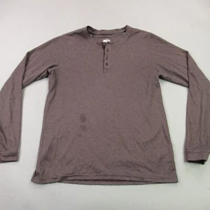 REI Shirt Mens Medium Long Sleeve Henley Crew Neck Buttons - Picture 1 of 13