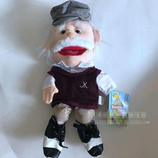 Old man puppet plush Toy 30cm cosplay ventriloquism hand puppet