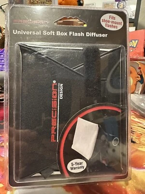 Precision Design Universal Soft Box Flash Diffuser Fits Shoe-Mount Camera Flash - Image 1 of 2