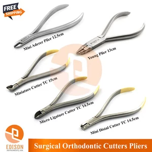 5 Pcs Orthodontic Surgical Mini Distal Ligature Cutters Young Mini Aderer Pliers - Picture 1 of 11
