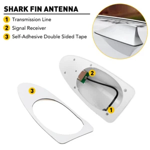 for Hyundai Sonata Shark 2015-20 Fin Antenna Cover Titanium Silver High Quality - Picture 1 of 11