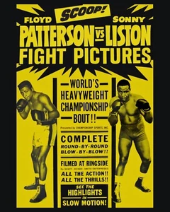 Floyd Patterson vs Sonny Liston - 1962 Fight Poster, 8"x10" Photo - Picture 1 of 1
