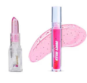 Blossom Strawberry Lip Oil & Shimmering Color-Changing Lip Balm, New! - Picture 1 of 2