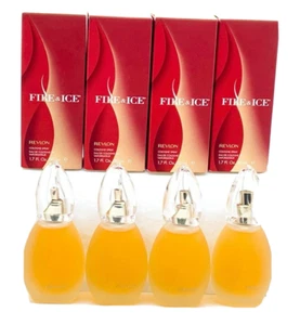 Lot Of 4 Pc - Fire and Ice by Revlon Perfume for Women 1.7 oz EDC Spray New - Picture 1 of 4