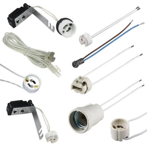 Lampen-Fassung für Led & Halogen Leuchtmittel diverse Sockel universal mit Kabel - Bild 1 von 15