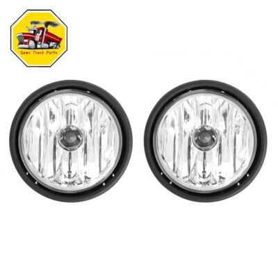 2PCS Fog Lights Lamps Pair w/ Bulbs for Freightliner Columbia 2000-2010 LH & RH - Image 1 of 4