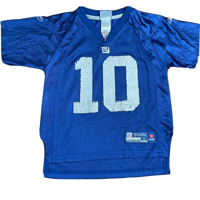 Футболка детская New York Giants большая (7) Eli Manning NFL экипировка Reebok O field No10 - Изображение 1 из 4
