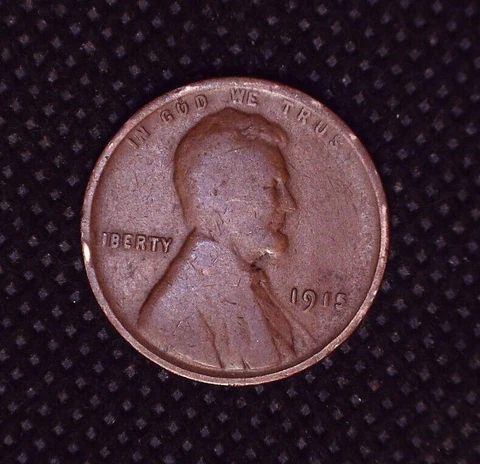 1915-P Lincoln Wheat Cent 1(C) Penny Better Details #027 Cover
