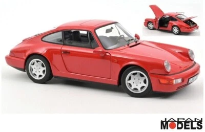 Porsche 911 Carrera 2 1990 Red Norev 187320 Die Cast 1/18 Nuovo New - Immagine 1 di 4