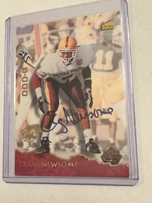 Craig Newsome Auto Football Card Arizona State 1995 #285/5000 Rookies #54 - Image 1 of 2