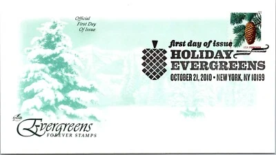 FDC 2010 SC #4478-4481 Artcraft, Blue Spruce - New York, Ny - Single - J3065 - Image 1 of 2