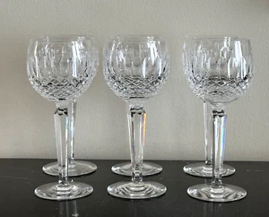 Juego de 6 corvejones de vino de tallo corto Waterford Crystal Colleen de 7 1/2" de alto * - Imagen 1 de 5