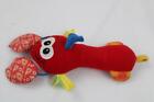 7'INFANTINO BABY RED LOBSTER TOY CHIME RATTLE~PLUSH~SATIN TAGS~EASY GRAB~KRINKLE
