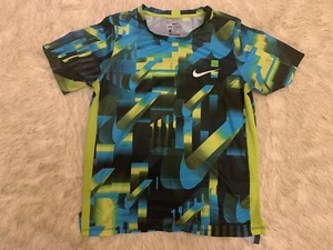 Boy’s Nike 3D Colorful Neon Swoosh DriFit T-Shirt (Large) - Picture 1 of 5