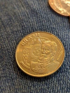 BRASIL 1998 25 Centavos Manuel Deodoro da Fonseca KM 650 Uncirculated - Picture 1 of 2