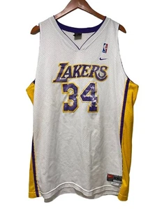 Vintage Nike Los Angeles Lakers Jersey Shaquille O’Neal #34 NBA 2XL Stitch Y2K - Picture 1 of 14