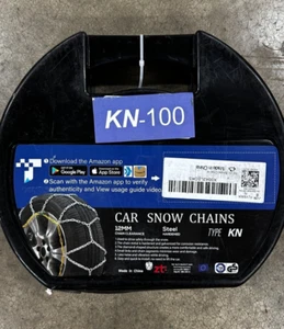 Car Snow Chains 12mm Steel Universal Adjustable Traction Tire Chains KN120 - Picture 1 of 2