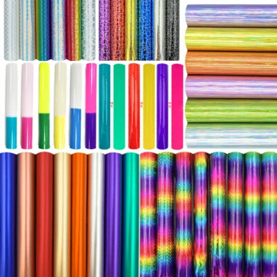 46 Assorted Colors Adhesive Craft Vinyl for Windows Lettering Decals Cut Film - Image 1 of 4