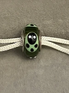 Pandora Sterling Silber Murano Glas Grün Marienkäfer Bead Charm Original - Bild 1 von 5