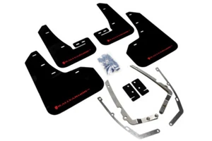 RALLYARMOR 2018 2019 VW GOLF R MK7.5 RALLY ARMOR MUD FLAPS BLACK WITH RED LOGO - Picture 1 of 1